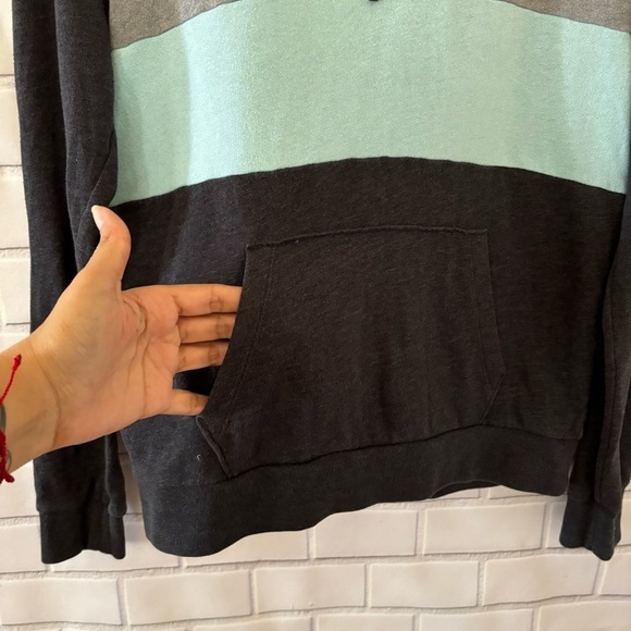 Victoria’s Secret Pink Sweater Size S Quarter Zip Colorblock Pullover Logo - Picture 5 of 7